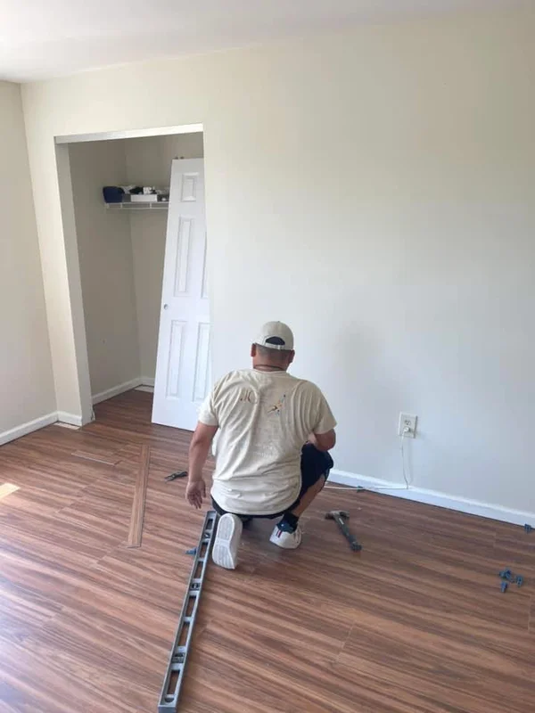 Flooring project by JG First Class Painting